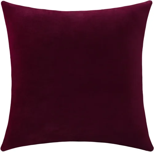 Miniatura 54 de Jeneoo Cómodas fundas de almohada de terciopelo suaves y gruesas para niños, para sofá, fundas de cojín decorativas sólidas cuadradas para Lavanda