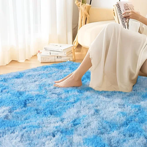 Miniatura 56 de Alfombras de área de 8x10 para sala de estar, alfombra shaggy grande ultra suave y esponjosa para dormitorio, alfombras de felpa mullida Blanco crema