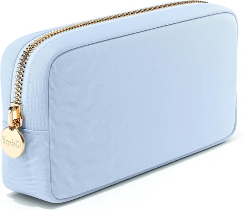 Embla Bolsa de maquillaje de viaje para cosméticos y bolsa de artículos de tocador, bolsa de nailon con cremallera, lindo organizador de maquillaje