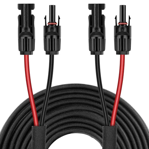 Miniatura 11 de Cable de extensión de panel solar de 30 pies 10 AWG con conectores hembra y macho, cable de extensión solar para paneles solares, controladores