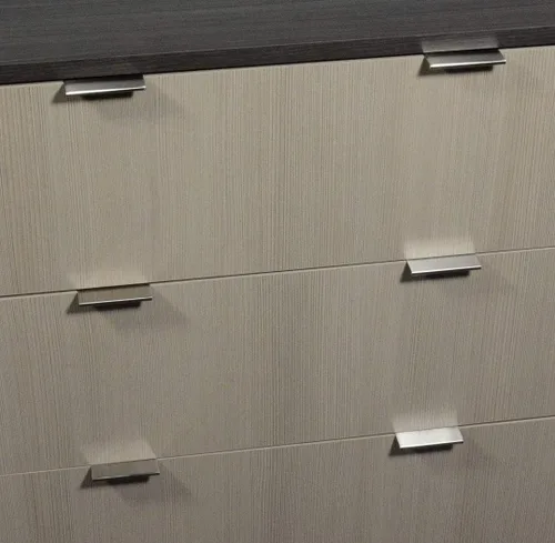 Miniatura 5 de #3306-3 pulgadas, Tirador de borde de dedo de montaje trasero marca CKP, níquel cepillado