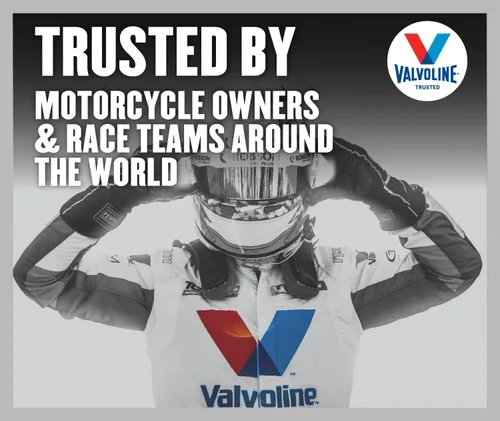 Miniatura 9 de Valvoline Aceite de motor de motocicleta de 4 tiempos completamente sintético SAE 10W-40, 1 cuarto de galón, caja de 6