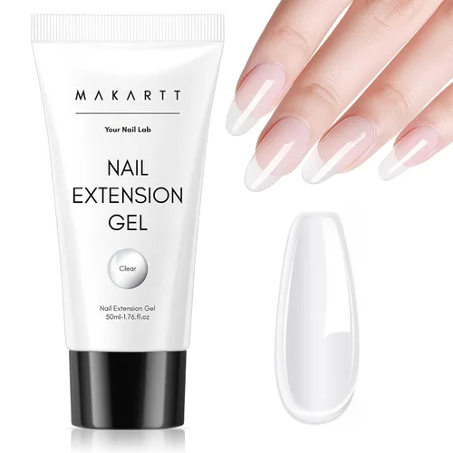 Makartt-Gel de uñas de polietileno: constructor de 1.7 oz (50 ml) para uñas de aspecto natural, fortalecedor, moldeo 3D para arte de uñas de