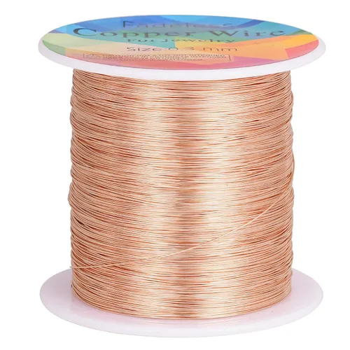 Miniatura 29 de Alambres de cobre resistentes al deslustre de 65.6 pies, alambre de cobre para electrocultura en jardinería, alambre de cobre de calibre 16, cables