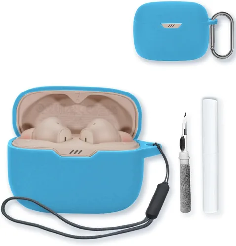 Miniatura 14 de Funda para JBL Tune 230NC TWS - Auriculares intrauditivos inalámbricos verdaderos, protección suave, funda de silicona con llavero, kit de limpieza