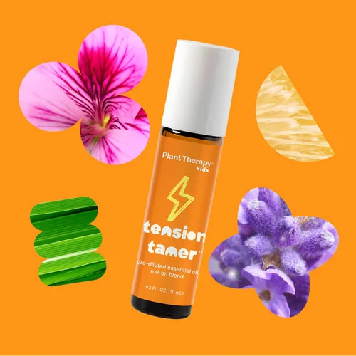 Miniatura 4 de Plant Therapy Mezcla de aceites esenciales para domar la tensión para niños, prediluido, roll-on 0.3 fl oz (1/3 oz) 100% puro, alivio del dolor