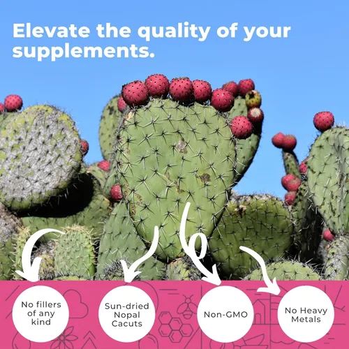 Miniatura 3 de Paquete de bergamota cítrica y cactus nopalo, 180 cápsulas de bergamota cítrica, 240 cápsulas de cactus nopal, 1500 mg de cactus tuno secado al sol