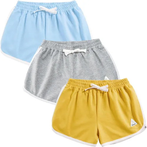 Miniatura 49 de Rolanko Pantalones cortos activos de delfín para niñas, paquete de 3 unidades, ciclismo, correr, verano, playa, atletismo, deportes, 4-14 años
