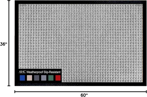 Miniatura 2 de A1HC - Tapete para interiores y exteriores, tapete antideslizante para puerta delantera, entrada, patio, garaje y oficina, tapete de bienvenida