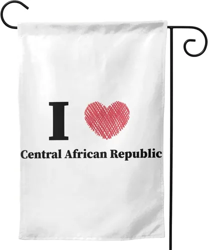 Miniatura 4 de I Love Central African Republic Garden Flag 12.5"x18" Inch Double Sided Garden Flags Home Lawn Outdoor Decor Flags Party Banner Welcome Flag