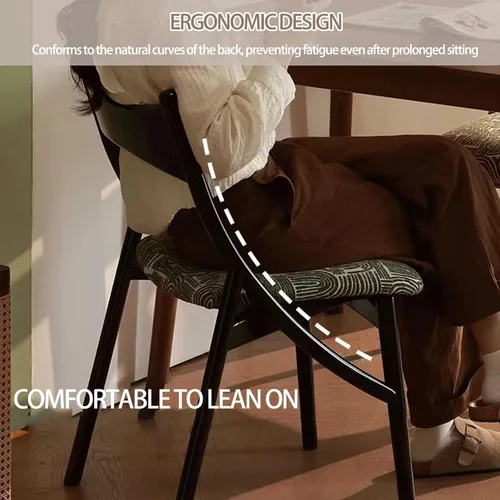 Miniatura 7 de Sillas de comedor de madera, sillas de comedor, silla de cocina, silla lateral de cocina con respaldo alto con paquete suave para salas de estar