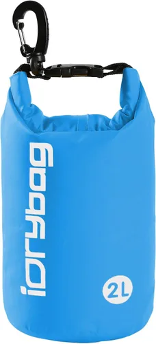 Miniatura 19 de IDRYBAG Bolsa seca para kayak impermeable 2L/5L/10L/15L/20L, pequeña bolsa impermeable para navegación