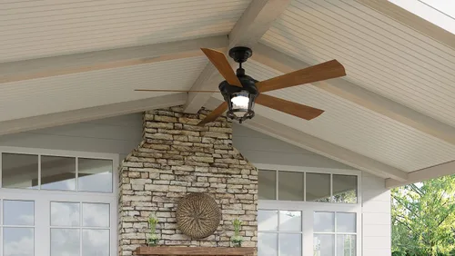 Miniatura 3 de Urban Ambiance Ventilador de techo moderno de lujo para interiores y exteriores, tamaño mediano: 19.5 pulgadas de alto x 52 pulgadas de ancho
