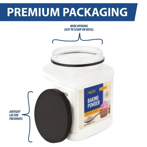 Miniatura 7 de Roots Circle Polvo de hornear Agente fermentador multiusos sin gluten para cocinar y productos horneados, postres, panes y pasteles Vegano