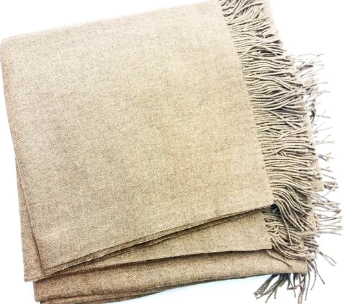 Manta de lujo 100% alpaca peruana, extra individual (52" x 71" - 130 x 180 cm, 21.16 oz), beige natural, sedoso, orgánico, sedoso, sostenible, súper
