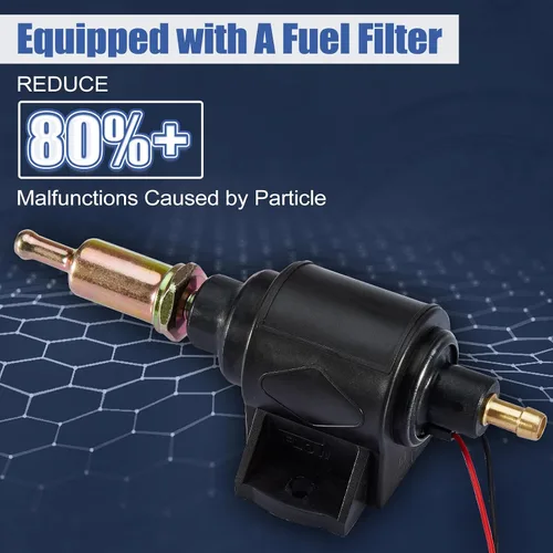 Miniatura 6 de CarBole Bomba de combustible eléctrica de 4-7 PSI, bomba universal de gasolina y diésel en línea de baja presión de 12V compatible con carburadores