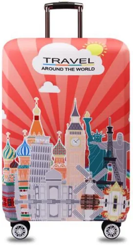 Miniatura 9 de YEKEYI Funda protectora de equipaje para niña, elástica, funda para maleta, 18-32 pulgadas, Rosado