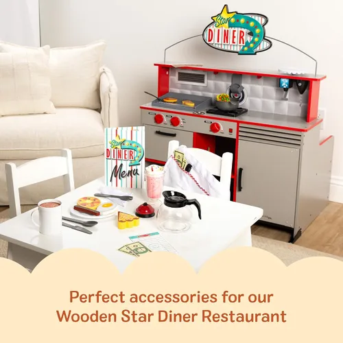 Miniatura 6 de Melissa & Doug – Juego de casa Star Diner Restaurante (41 Piezas)