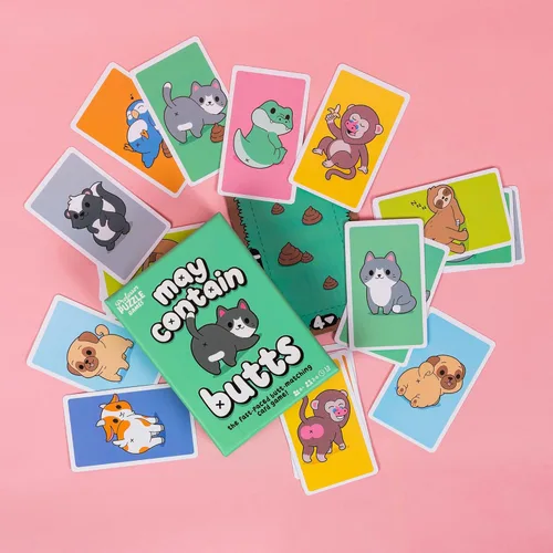 Miniatura 4 de Professor PUZZLE Puede contener traseros - Carrera para reaccionar en este juego de cartas de ritmo rápido de emparejar traseros!