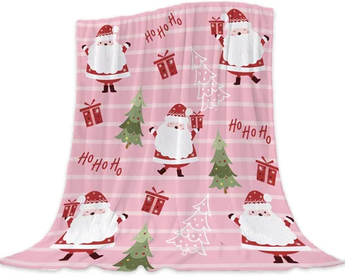 Miniatura 20 de Manta de Navidad para bebé, manta pequeña de Navidad a cuadros rojos, manta de Navidad para invierno, para mascotas, manta para envolver cuna
