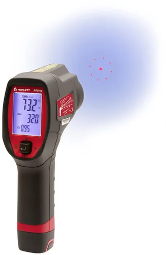 Miniatura 2 de Triplett IRTUV50 Termómetro IR sin contacto con detección de fugas UV, -4 a 752°F (-20 a 752.0 °F)