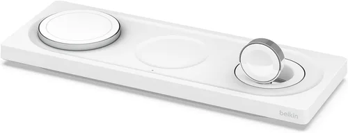 Miniatura 10 de Belkin MagSafe - Almohadilla de carga inalámbrica 3 en 1, carga inalámbrica rápida para Apple Watch, iPhone 17, iPhone 16, iPhone 15, iPhone 14 Negro