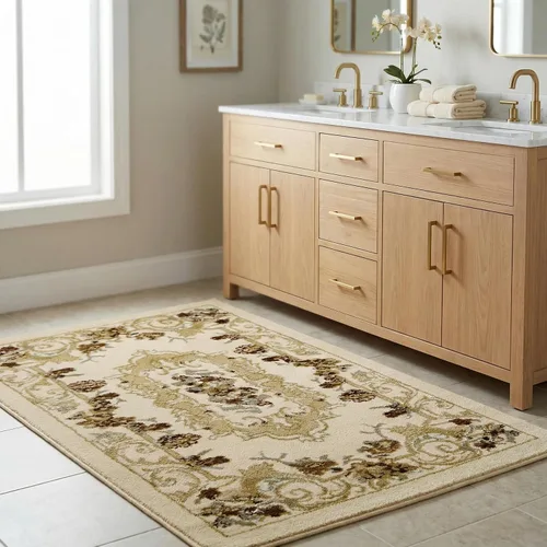 Unique Loom Versailles Collection - Alfombra tradicional clásica con motivo floral, colección Versailles (2 pies 2 pulgadas x 3 pies 0 pulgadas,