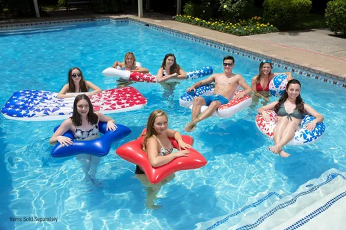 Miniatura 6 de Poolmaster American Stars - Flotadores inflables para piscina para niños y adultos