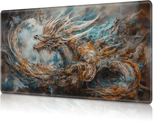 Miniatura 20 de Tapete de juego para MTG Card Playmat con zona, tapete de juego para MTG TCG de 24 x 14 pulgadas, tapete de juego antideslizante para tablero