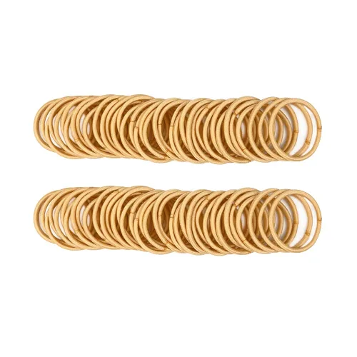 100 ligas para el pelo de bebé, bandas doradas para cabello fino, sin elásticos metálicos para el cabello, soporte para cola de caballo para niños
