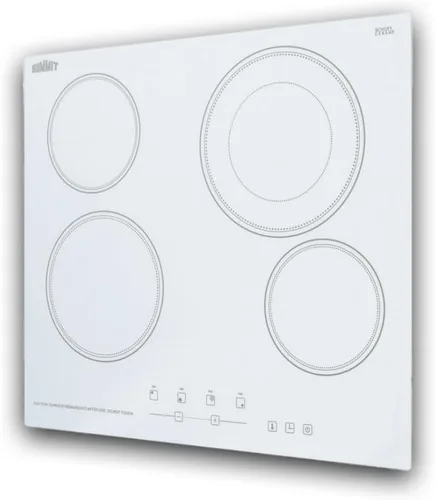 Miniatura 4 de Summit CR4B23T6W - Placa eléctrica de 24 pulgadas con 4 quemadores, 230 voltios, compatible con ADA, color blanco