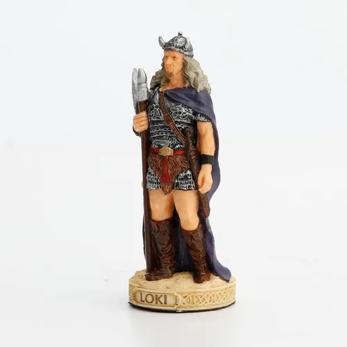Miniatura 2 de Veronese Design Figura de poliresina pintada a mano Loki Dios de las travesuras de 3 3/8 pulgadas