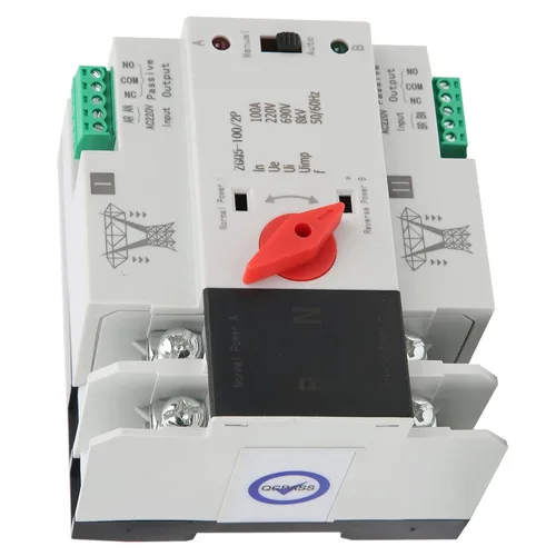 Miniatura 9 de Interruptor de transferencia de 100 amperios, interruptor de transferencia automática, interruptor de transferencia manual, interruptor