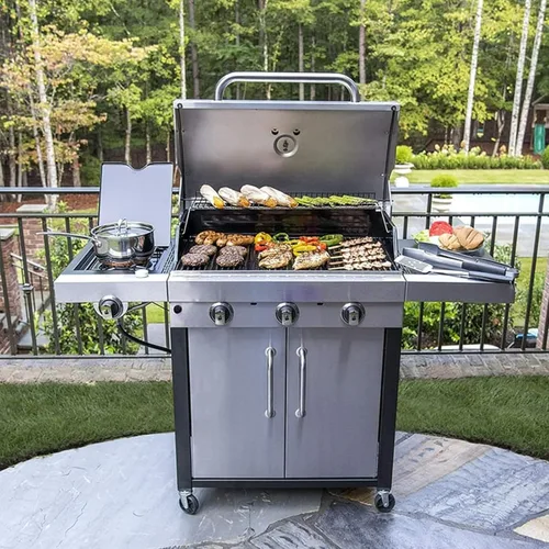 Miniatura 7 de Rejillas de parrilla infrarroja de 17 pulgadas para Charbroil Performance Tru Infrared 3 quemadores 463370719 463371116 463280019 463371716 46333316