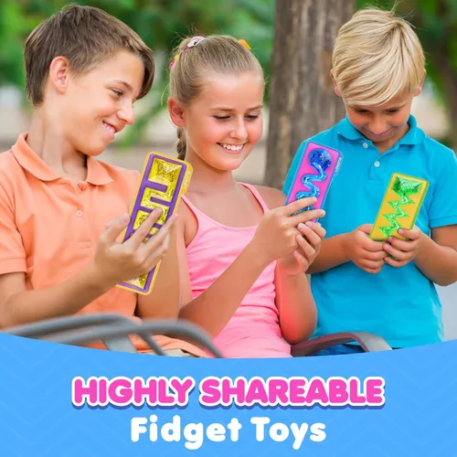 Miniatura 4 de Juguetes blanditos Sensoriales Juguetes Fidget para Niños: Juguetes Sensoriales para Autismo TDAH - Juguetes Sensoriales Relajantes Llenos de Goma