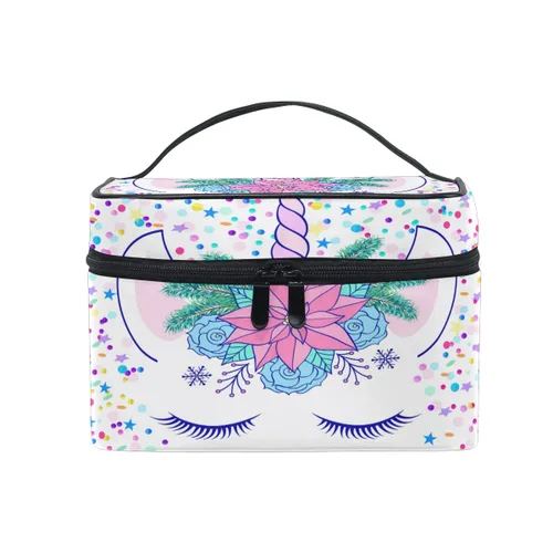 Miniatura 17 de Neceser de viaje de nailon, kit de afeitado, estuche de maquillaje, organizador de cosméticos para hombres y mujeres (bandera estadounidense)