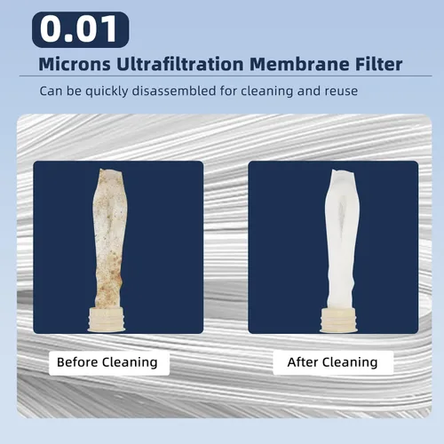 Miniatura 5 de Filtro de agua de emergencia Sistema de filtración de agua grande Supervivencia - Filtro de agua de bomba de mano, purificador de agua de alto