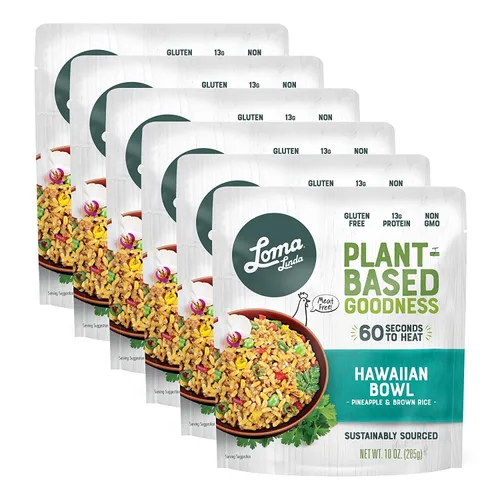 Loma Linda - Solución completa de comidas a base de plantas de 10 onzas (cuenco hawaiano, paquete de 6)