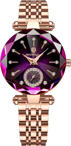 NN BEN NEVIS Reloj, relojes para mujer con elegante correa de cuero, reloj de pulsera analógico creativo con esfera de diamante, regalo de joyería