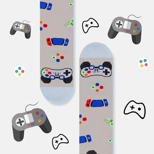 Miniatura 100 de AGRIMONY Calcetines divertidos con texto en inglés «Do Not Disturb Gaming» para hombres, mujeres, adolescentes, niños, Pascua, padres, cumpleaños