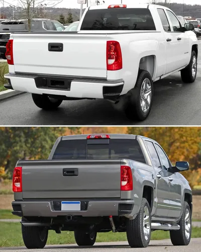 Miniatura 8 de KYBOLT Conjunto de luz trasera para Chevy Silverado 2003-2006, repuesto rojo/transparente, estilo OE, lámpara de freno trasera con bombilla y juego