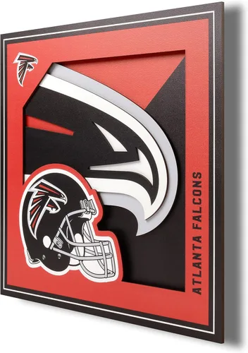Miniatura 14 de YouTheFan Arte de pared de la serie de logotipos 3D con licencia oficial de la NFL, hecho de múltiples capas, listo para colgar en la pared, diseño