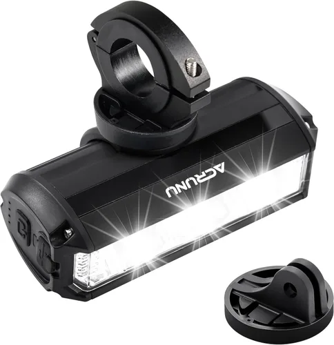 Luz LED Súper Brillante para Bicicleta de 3400 Lúmenes Recargable por USB - Faro de Bicicleta de 5 Modos con 7H de Duración, IPX6 Resistente al