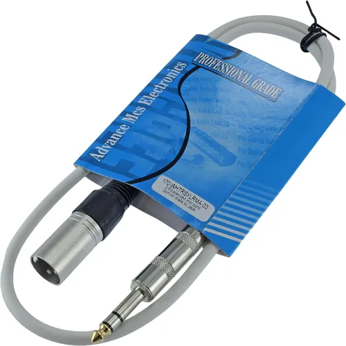 Miniatura 8 de Cable Patch de Audio Pro XLR macho TRS de 1/4 pulgadas a 3 pines equilibrado y blindado (3 pies de largo, azul)