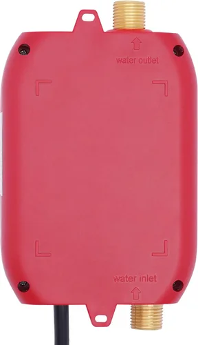 Miniatura 7 de Calentador de agua sin tanque Calentador de agua caliente instantáneo Mini calentador de agua caliente para cocina baño 3000 W 110 V rojo