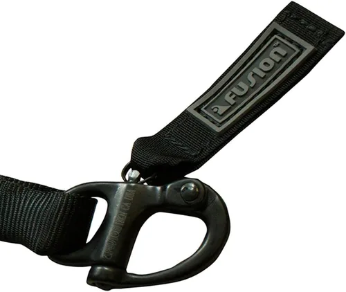 Miniatura 6 de Fusion ProGlide - Cordón elástico militar y de policía de 2 pies con grillete a presión, 23 kN, negro, 24 pulgadas