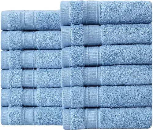 Miniatura 116 de LA HAMMAM - Paquete de 6 toallas de mano de 16 x 28 pulgadas de algodón turco para baño, cara, hotel, gimnasio y spa Extra suave al tacto, secado