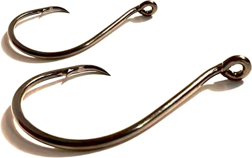 Miniatura 12 de Ganchos circulares para pesca de gato, 50/100 unidades, ganchos circulares de pesca de pulpo, agua salada, agua dulce para bagre lubina Redfish 1/0