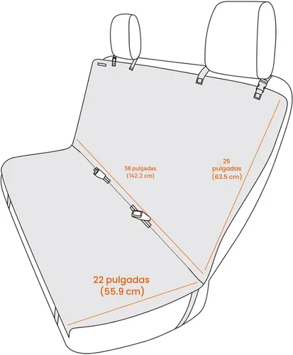 Miniatura 8 de Amazon Basics Funda impermeable para asiento de automóvil para perro, protector a prueba de arañazos para mascotas, banco trasero de automóvil, 56 x