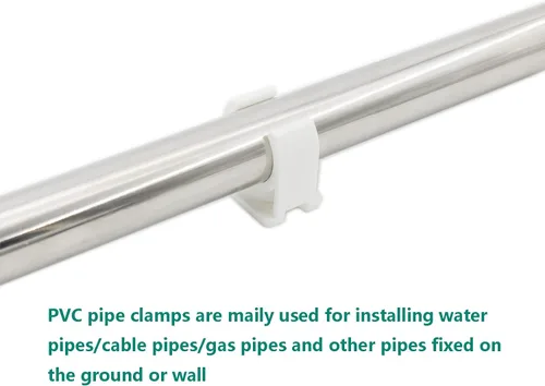 Miniatura 5 de 50 clips de sujeción de tubería de PVC, soporte de tubo de agua en forma de U, tubos de agua y mangueras de tubo, anillo a presión con parte